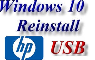 HP Windows 10 Install USB Flash Drives, Windows 10 Reinstall USB Disks
